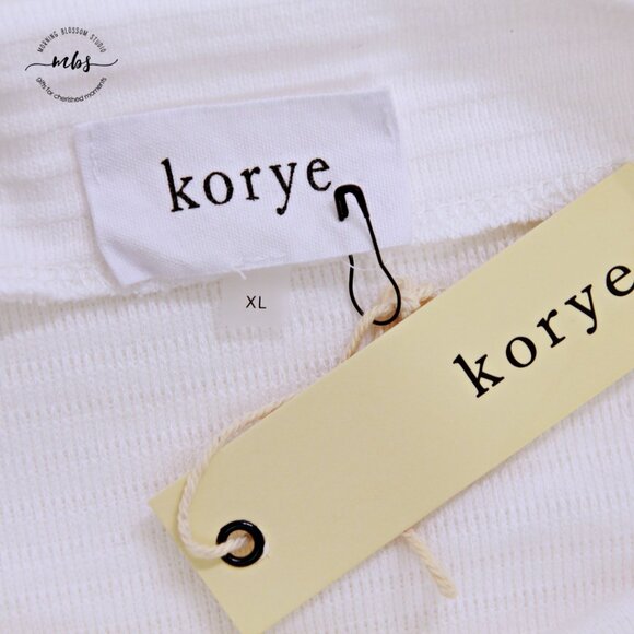 NWT Korye High Neck Oversized Ribbed Knit Sweater White Women XL - Picture 8 of 9